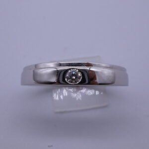 TD8738 18K White Gold Ring with Diamond