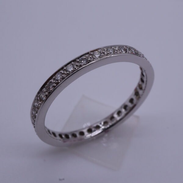 TD8606 "Eternity" 18K White Gold Ring with Diamonds - Image 2