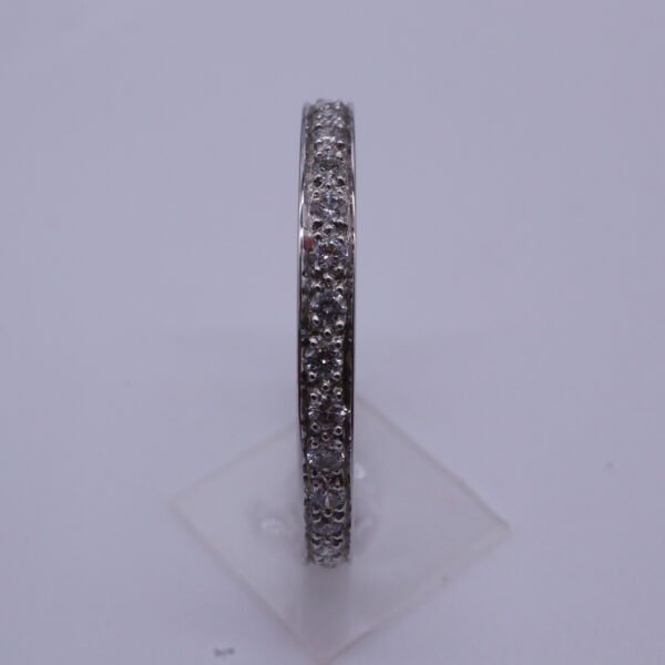 TD8606 "Eternity" 18K White Gold Ring with Diamonds - Image 5