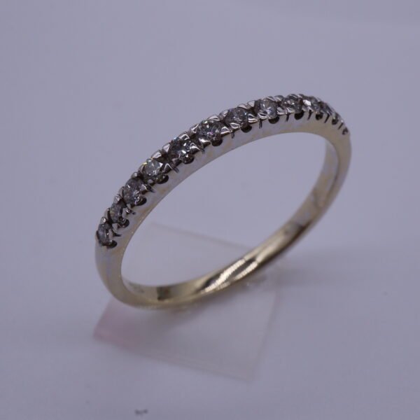 TD8453 "Eternity" 18K Yellow Gold Ring with Diamonds - Image 2