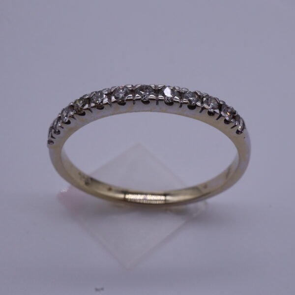 TD8453 "Eternity" 18K Yellow Gold Ring with Diamonds - Image 3